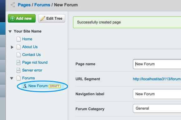 New forum created
