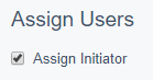 Assign initiator