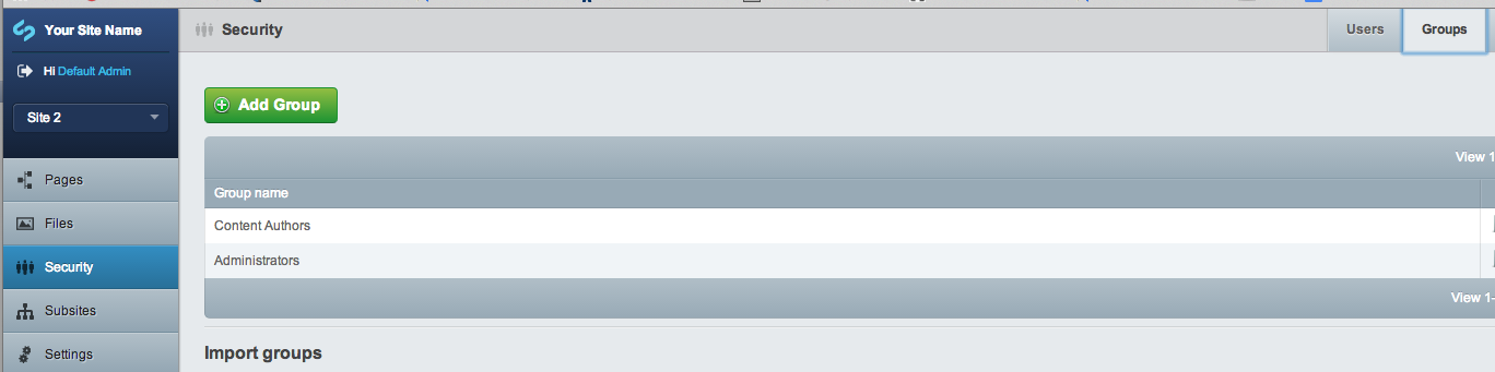 Groups Creating Groups
